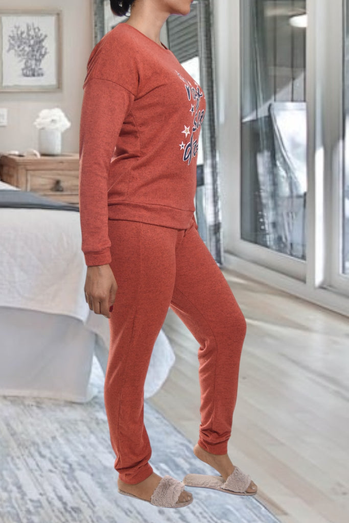 Ladies Coral Printed Pj Set - StylePhase SA