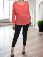 Ladies Coral Ruffle Top - StylePhase SA