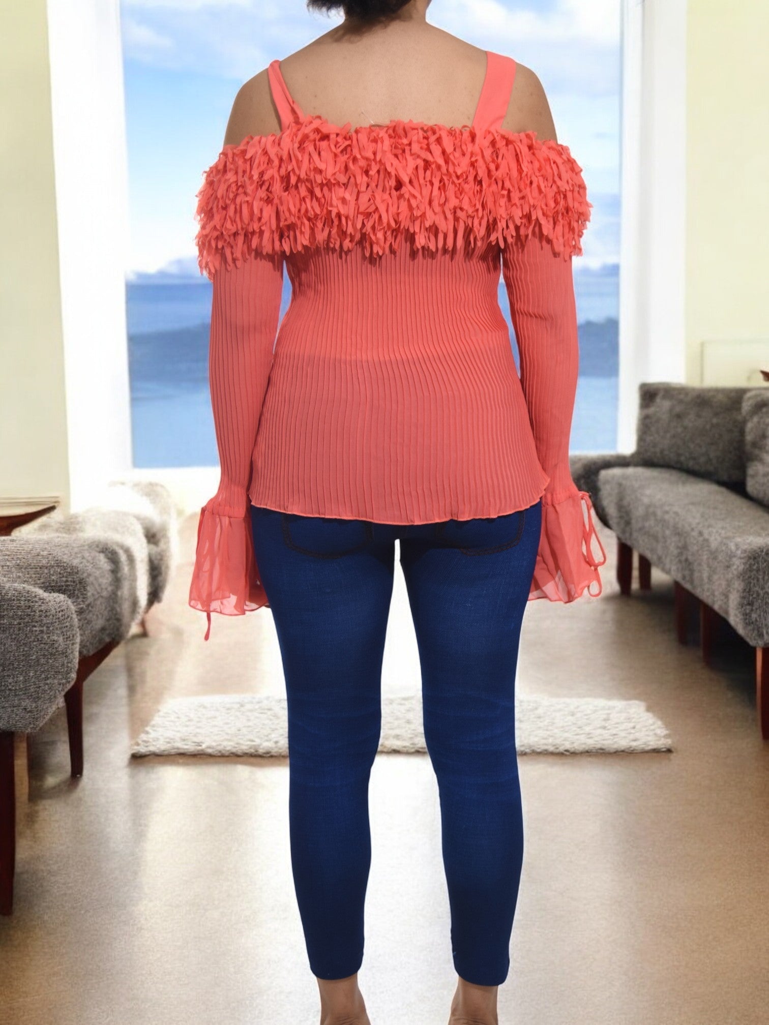 Ladies Coral Shoulder Top - StylePhase SA