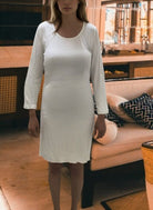 Ladies Cream 3/4 Mini Dress - StylePhase SA