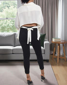 Ladies Cream Back Tie Shirt - StylePhase SA