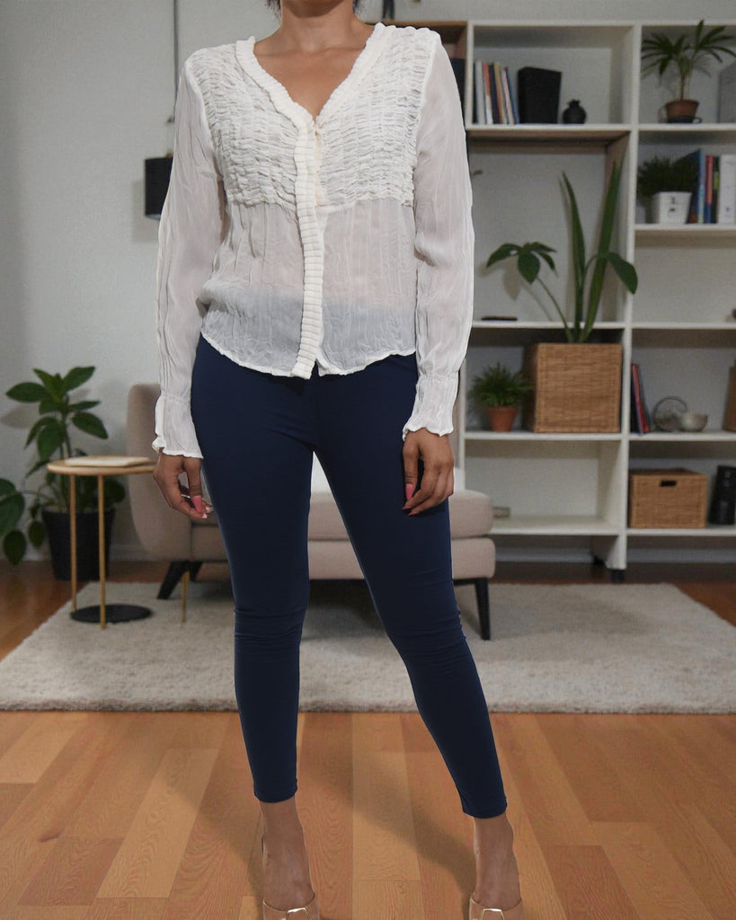 Ladies Cream Button Top - StylePhase SA