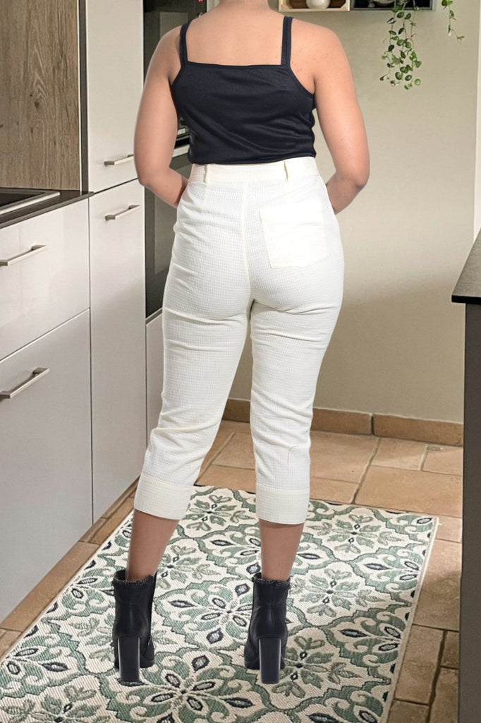 Ladies Cream Capri Pants - StylePhase SA