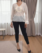 Ladies Cream Chiffon Top - StylePhase SA