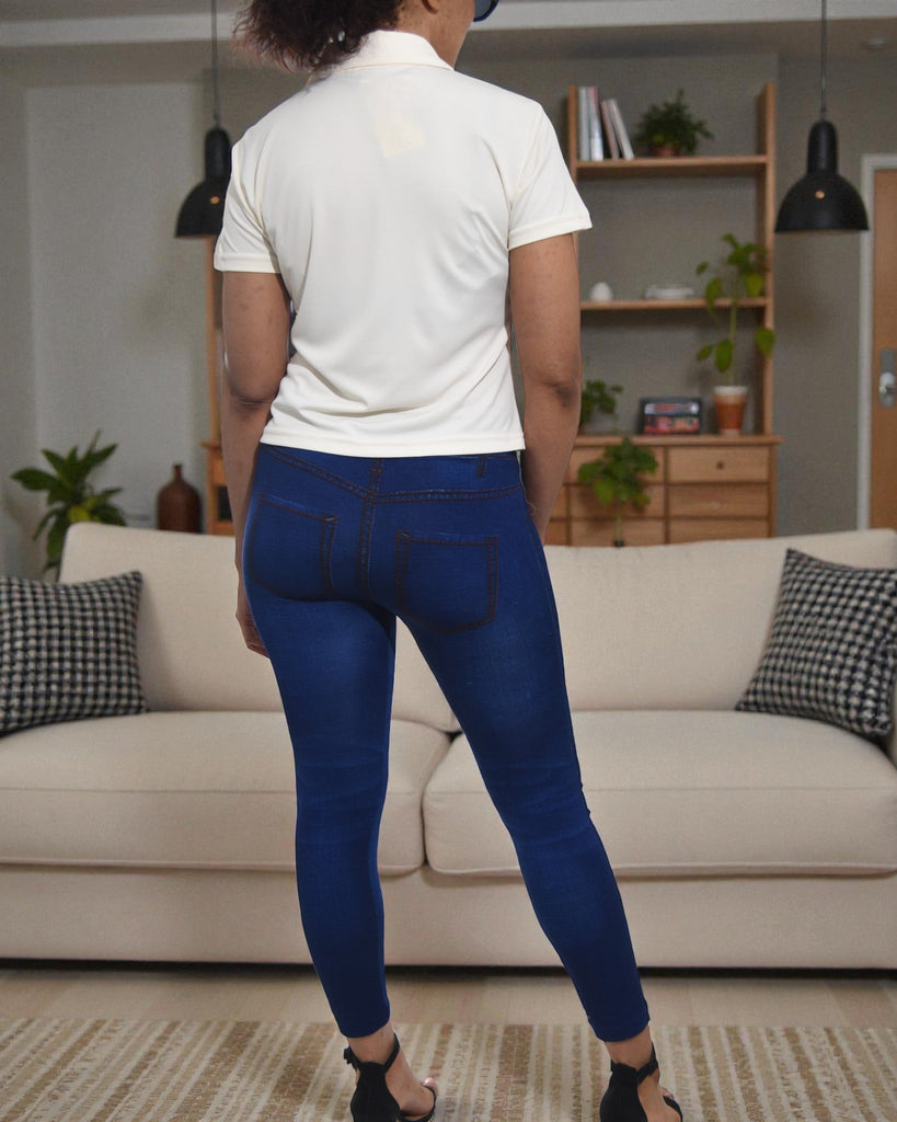 Ladies Cream Crop Button Shirt - StylePhase SA