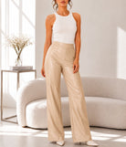 Ladies Cream Faux Leather Pants- New Feeling - StylePhase SA