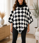 Ladies Cream Fur Collar Poncho - StylePhase SA