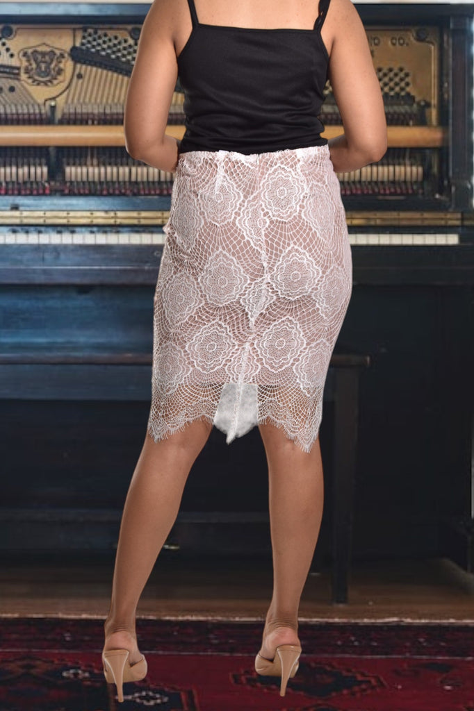 Ladies Cream Lace Skirt - StylePhase SA