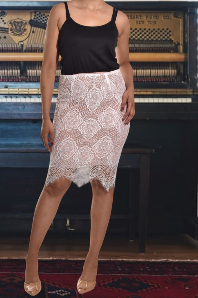 Ladies Cream Lace Skirt - StylePhase SA