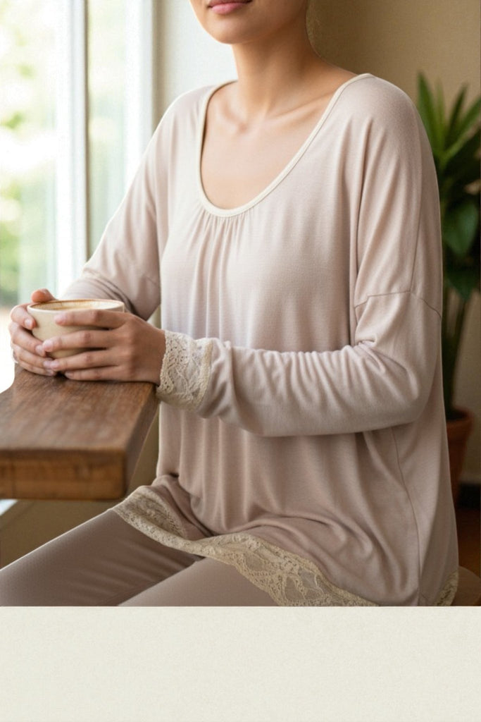 Ladies Cream Lace Top - StylePhase SA