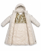 Ladies Cream Longer Length Puffer Jacket - StylePhase SA