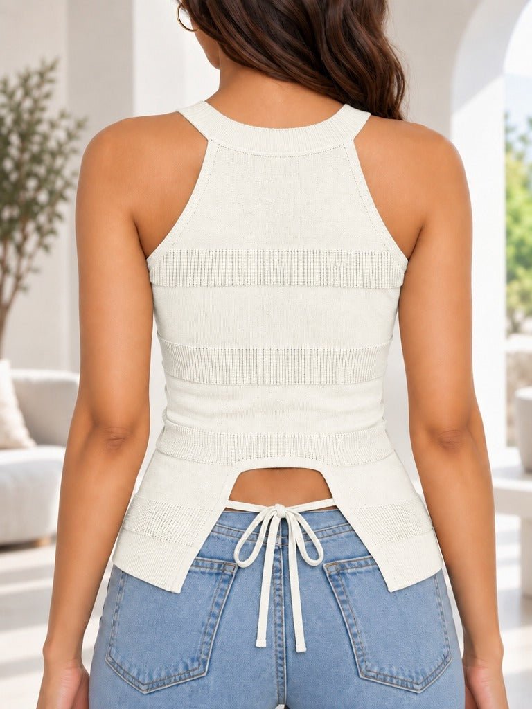 Ladies Cream Neck Detail Top - StylePhase SA