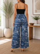 Ladies Cream Pattern Pocket Pants - StylePhase SA