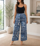 Ladies Cream Pattern Pocket Pants - StylePhase SA