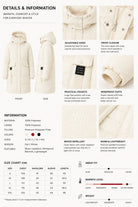 Ladies Cream Pocket Front Puff Jacket - StylePhase SA