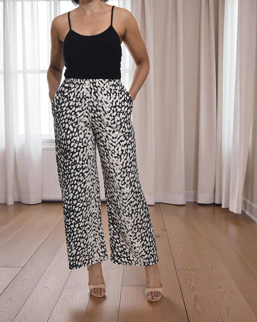 Ladies Cream Polka Pocket Pants - StylePhase SA