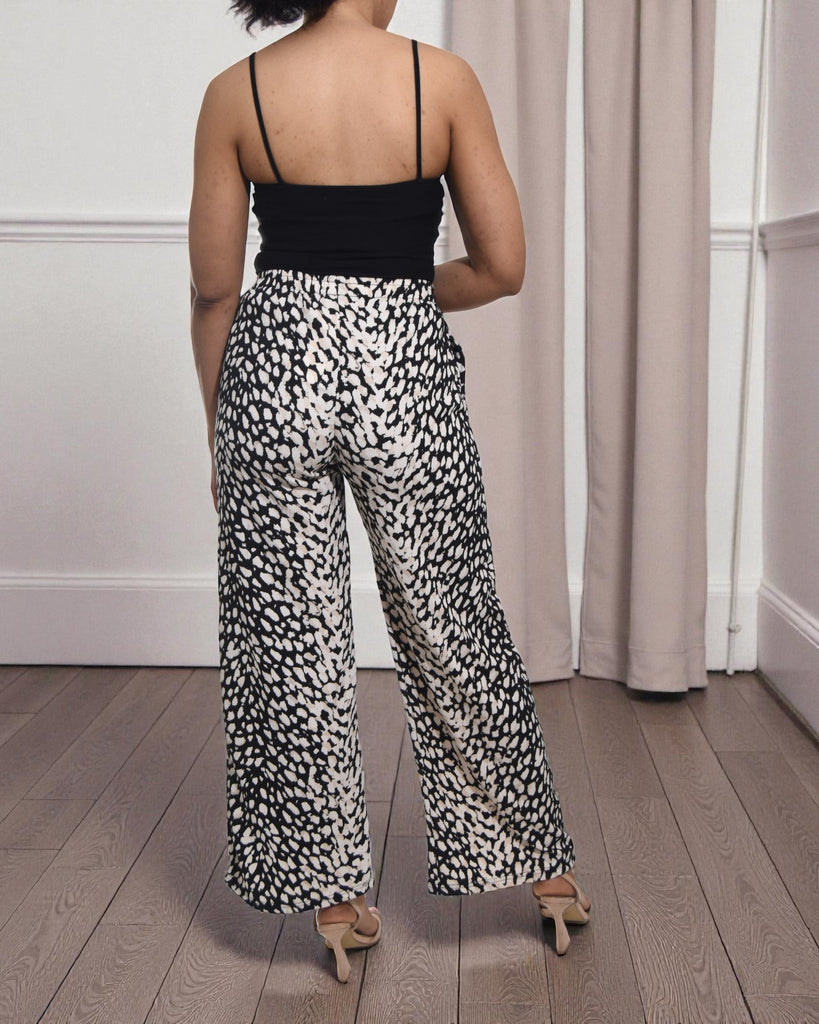 Ladies Cream Polka Pocket Pants - StylePhase SA