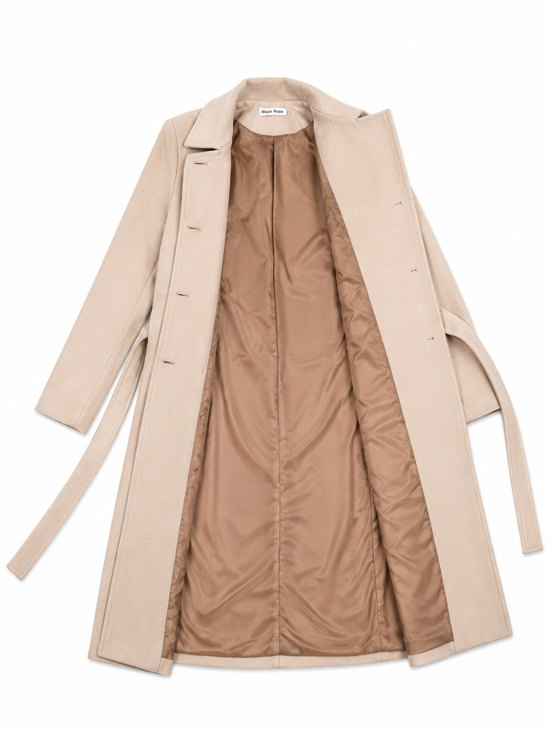 Ladies Cream Side Collar Coat - StylePhase SA