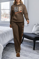 Ladies Dark Brown Fleece Tracksuit Set - Be You - StylePhase SA