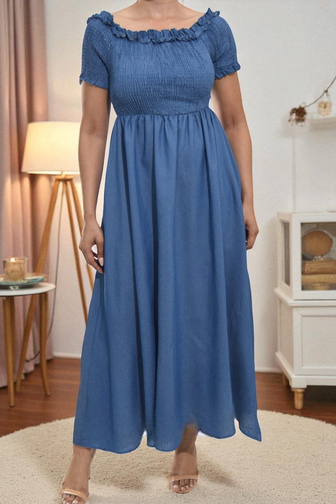 Ladies Dark Denim Maxi Dress - StylePhase SA