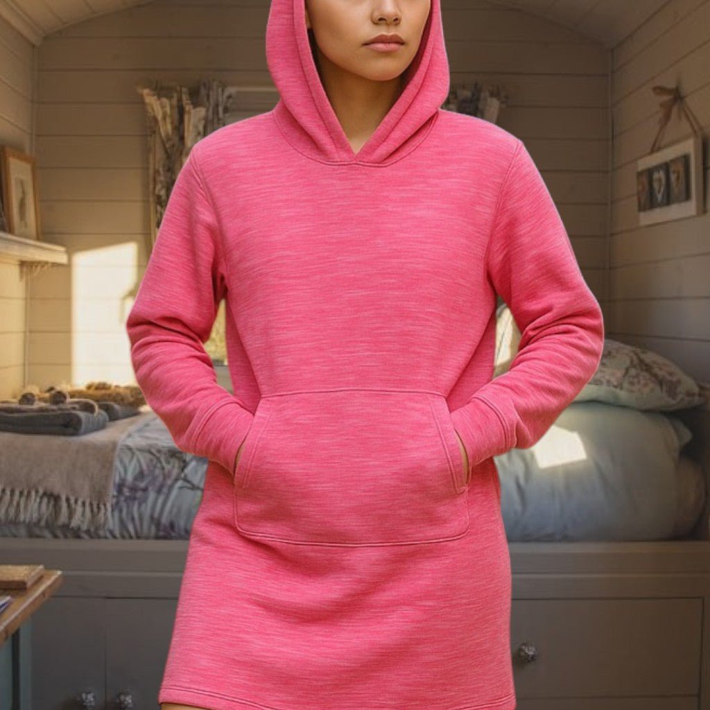 Ladies Dark Pink Fleece Sleep Shirt - StylePhase SA