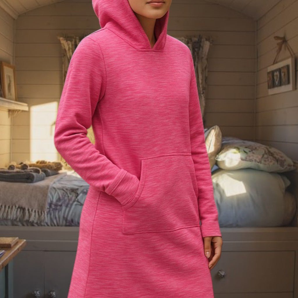 Ladies Dark Pink Fleece Sleep Shirt - StylePhase SA