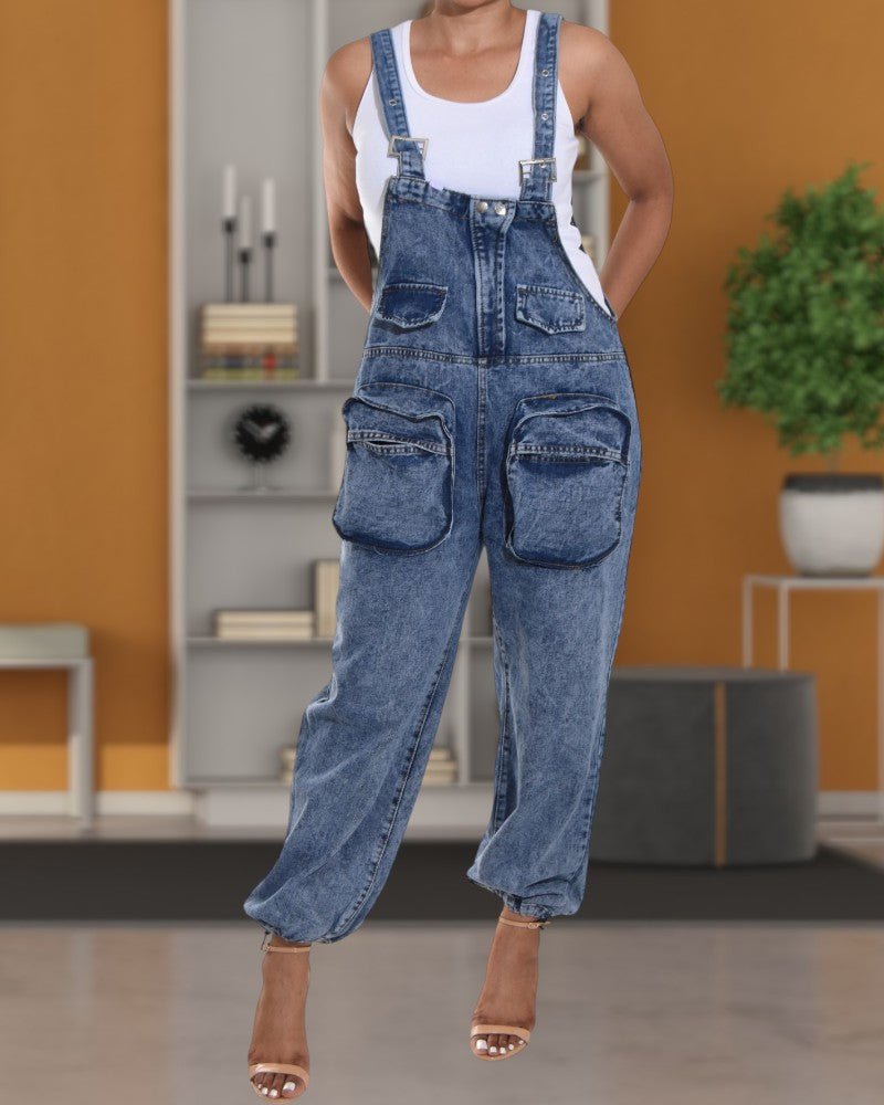 Ladies Denim Lazy Boy Jumpsuit - StylePhase SA