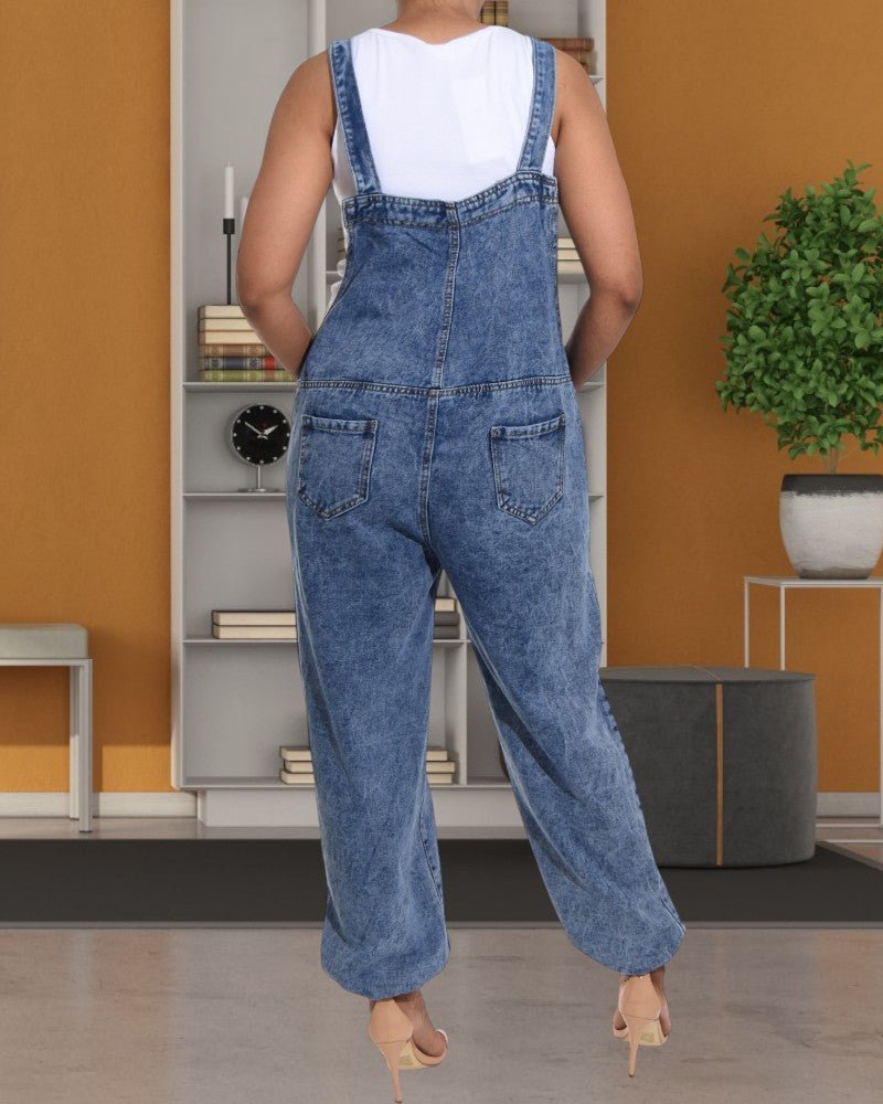 Ladies Denim Lazy Boy Jumpsuit - StylePhase SA