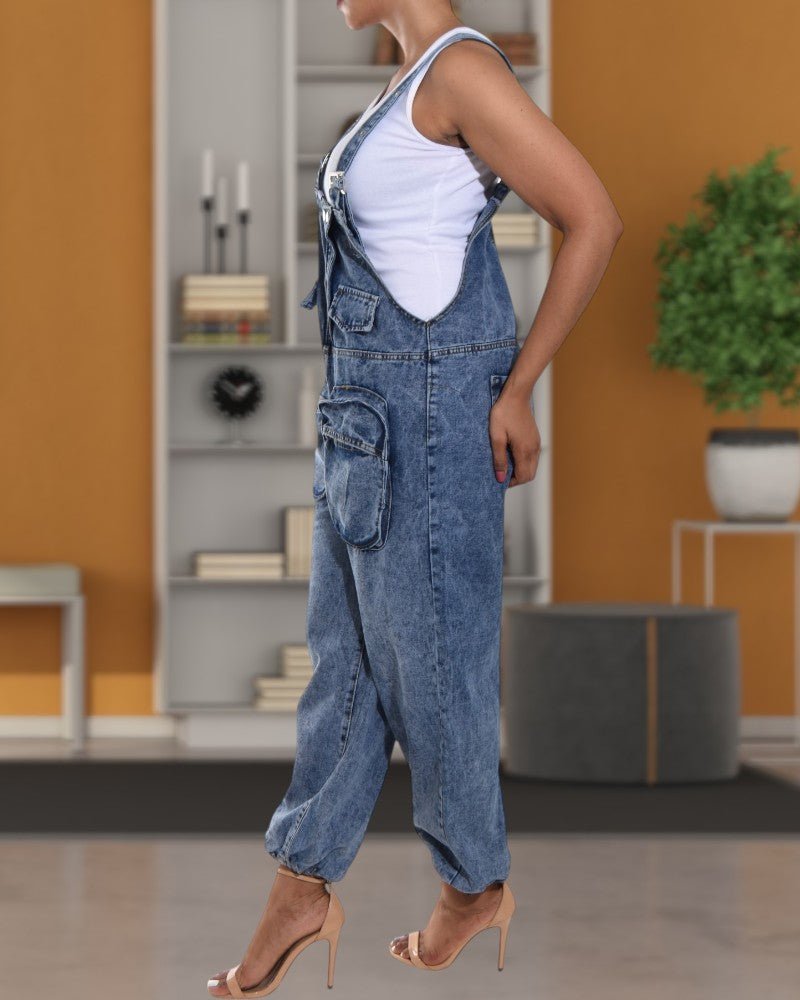 Ladies Denim Lazy Boy Jumpsuit - StylePhase SA