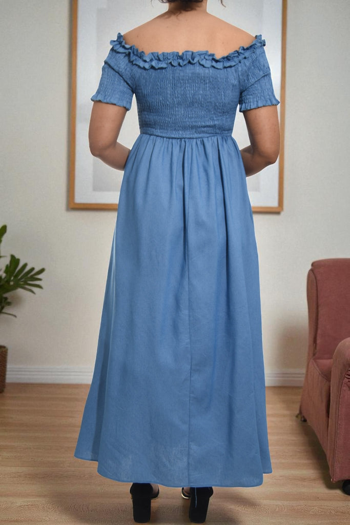 Ladies Denim Maxi Dress - StylePhase SA