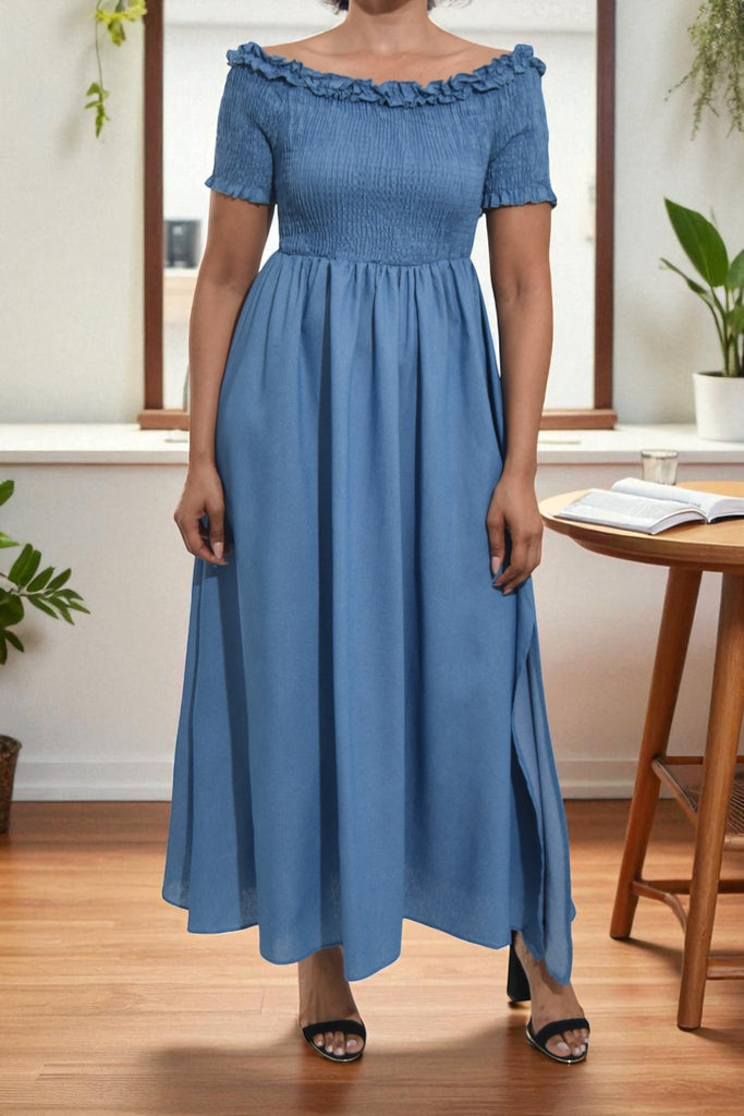 Ladies Denim Maxi Dress - StylePhase SA