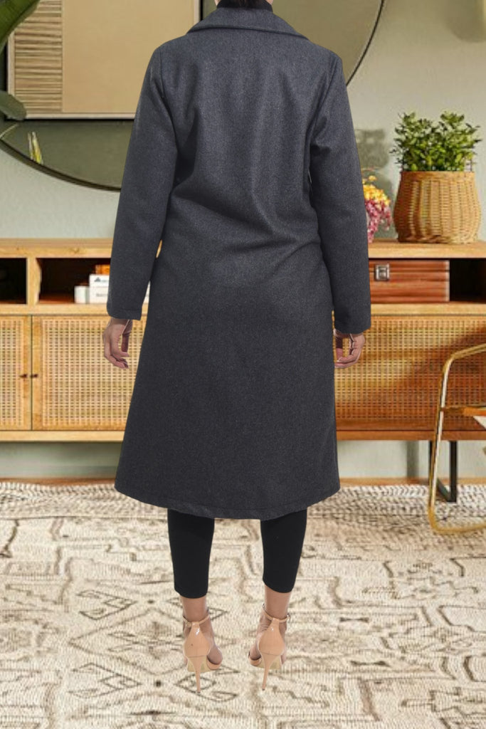 Ladies Double Breast Grey Coat - StylePhase SA