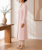 Ladies Double Breast Melton Coat Mink - StylePhase SA
