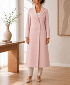 Ladies Double Breast Melton Coat Mink - StylePhase SA