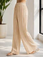 Ladies Draw String Pants-Beige - StylePhase SA