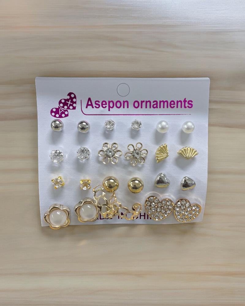 Ladies Earrings (12pairs) - StylePhase SA