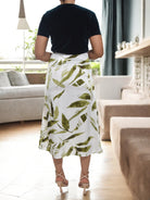 Ladies Elastic Skirt - Leaf Print - StylePhase SA