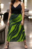 Ladies Elastic Skirt - Olive - StylePhase SA