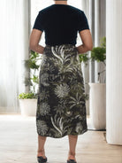 Ladies Elastic Skirt - Olive Floral - StylePhase SA