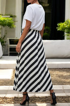 Ladies Elastic Skirt - Stripes - StylePhase SA
