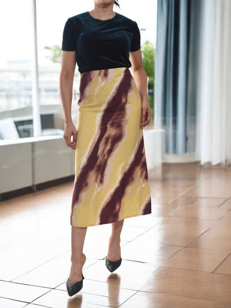 Ladies Elastic Skirt - Two Tone - StylePhase SA