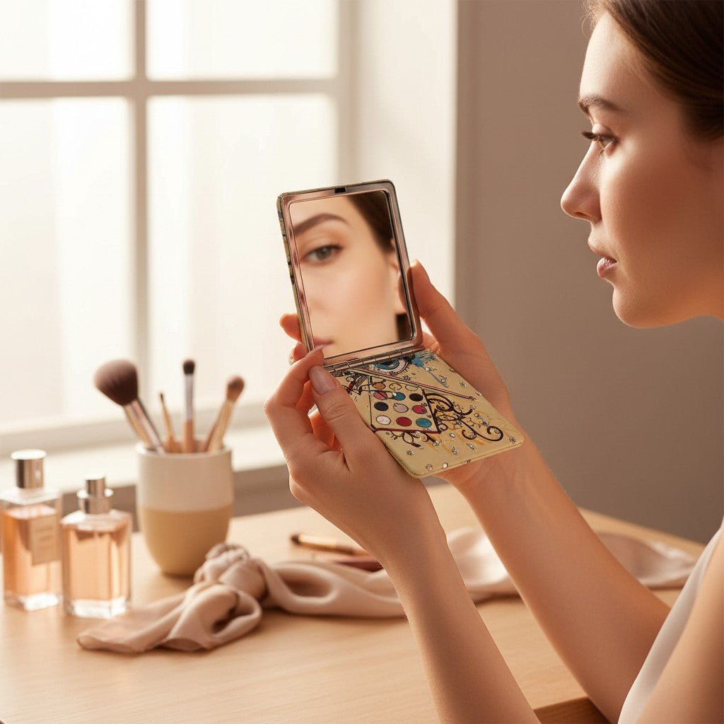 Ladies Embossed Two Side Mirror - StylePhase SA