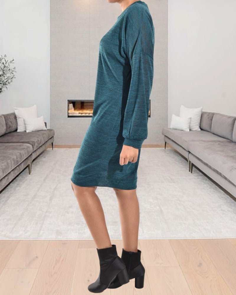Ladies Emerald Drop Shoulder Dress - StylePhase SA
