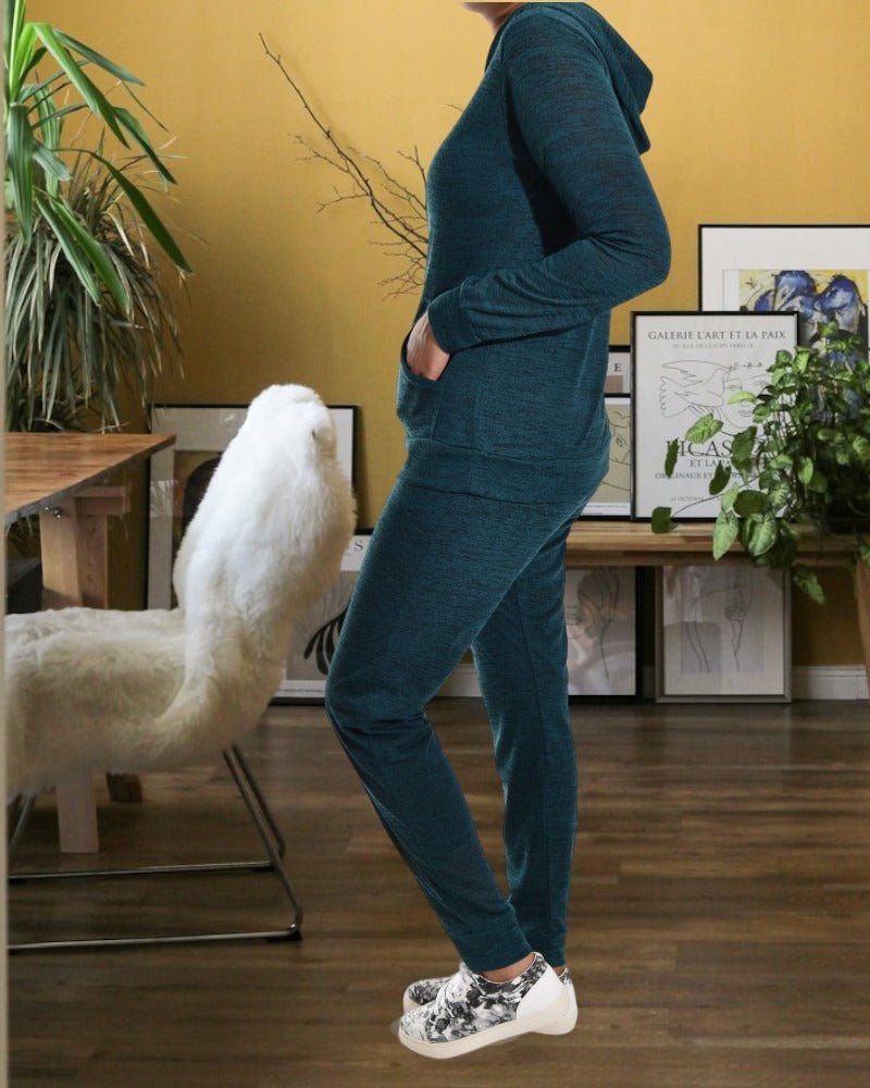 Ladies Emerald Knit Tracksuit Set - StylePhase SA