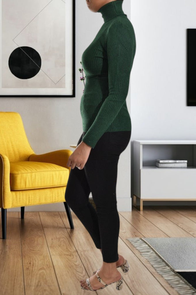 Ladies Emerald Polo Neck Jersey - StylePhase SA