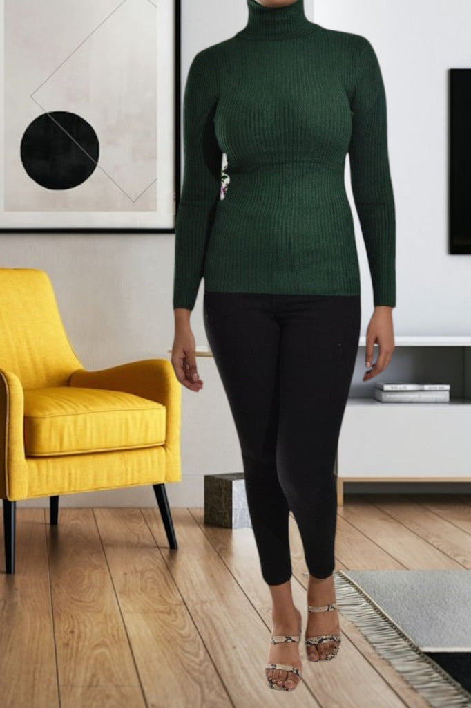 Ladies Emerald Polo Neck Jersey - StylePhase SA