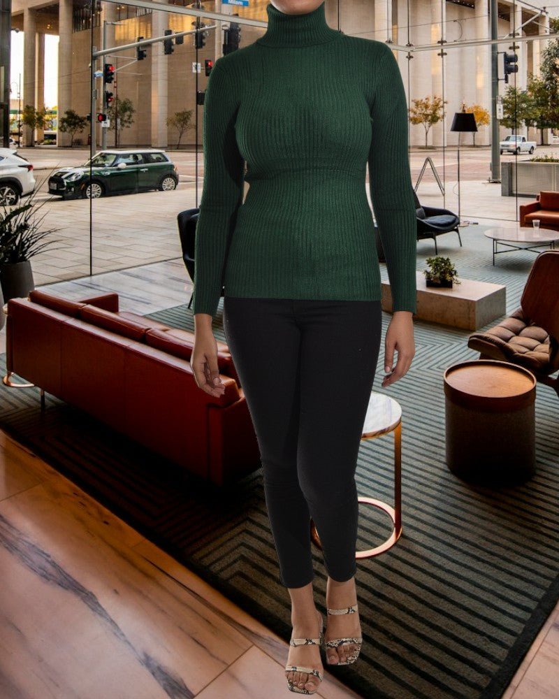 Ladies Emerald Polo Neck Jersey - StylePhase SA