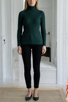 Ladies Emerald Polo Neck Jersey Top - StylePhase SA