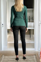 Ladies Emerald Polo Neck Jersey Top - StylePhase SA