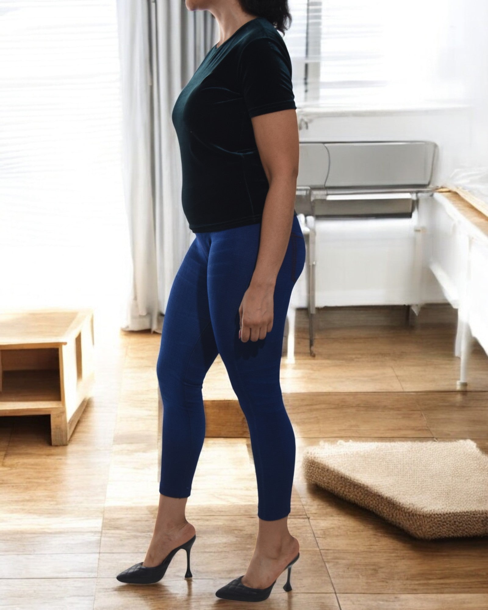 Ladies Emerald Velour Top - StylePhase SA